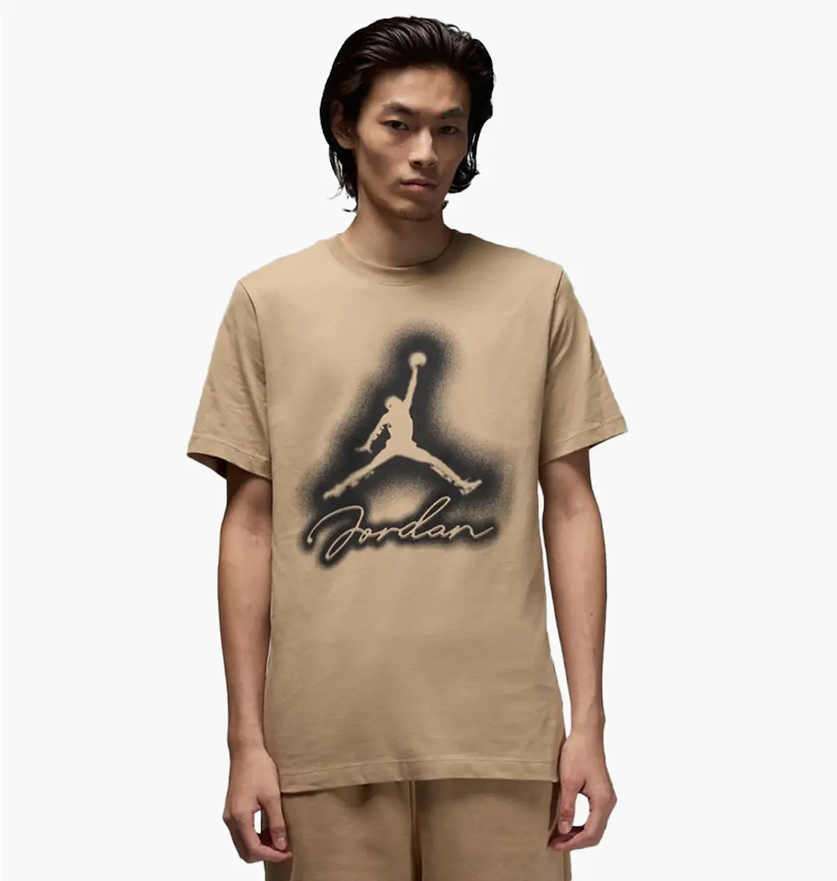 Футболка мужская Jordan Flt Mvp Jm Hbr Ss Crew Beige