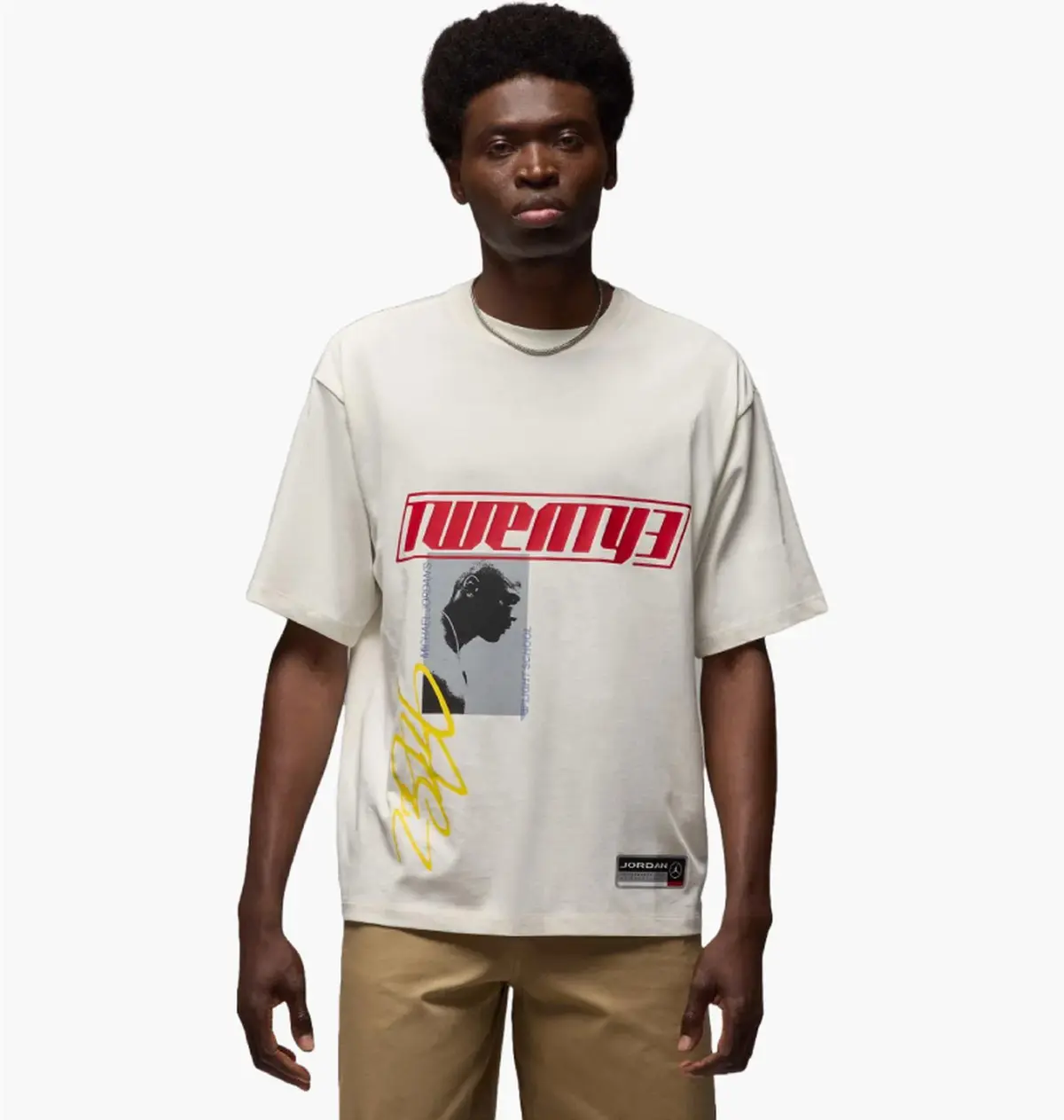 Футболка мужская Jordan Ess Ovsz Ss Crew White