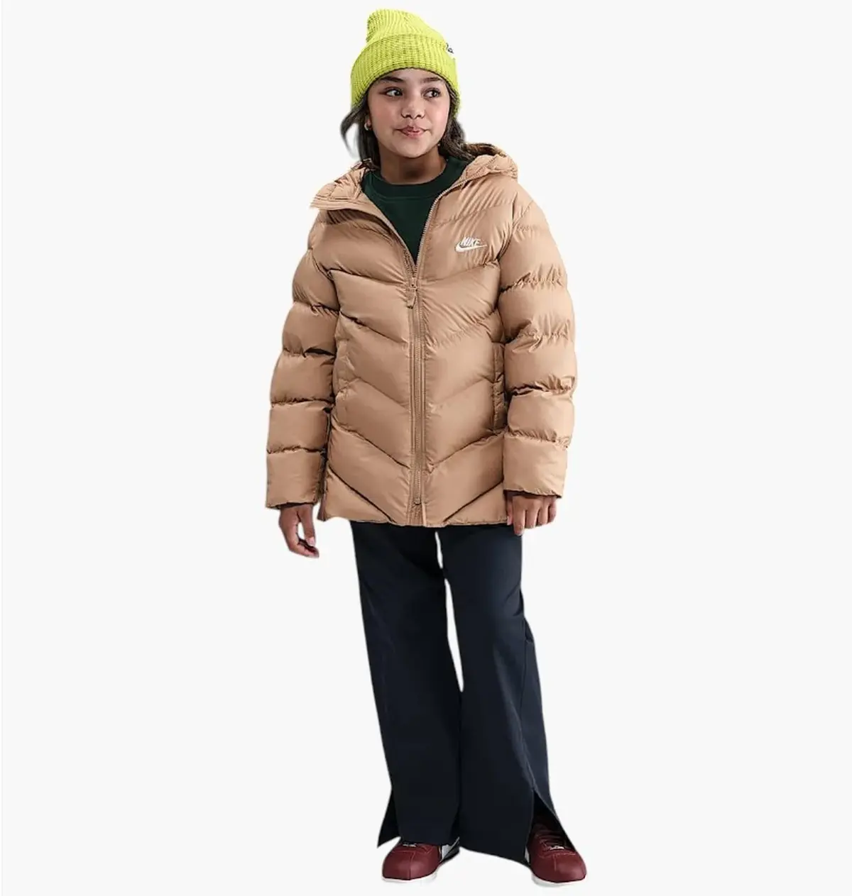 Куртка детская Nike K Nsw Tf Adp Puffer Mid Thigh Beige