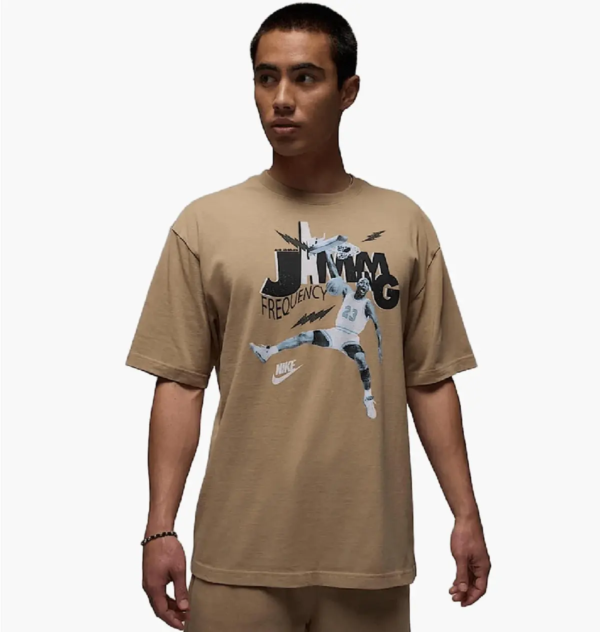 Футболка мужская Jordan Brand Jam 85 Ss Crew Beige
