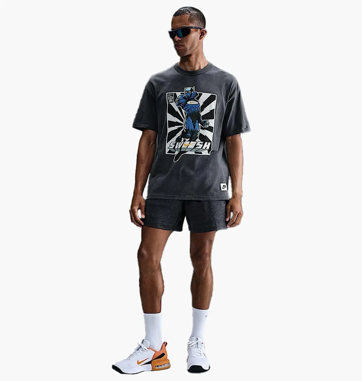 Футболка чоловіча Nike Max90 Fitness Grey