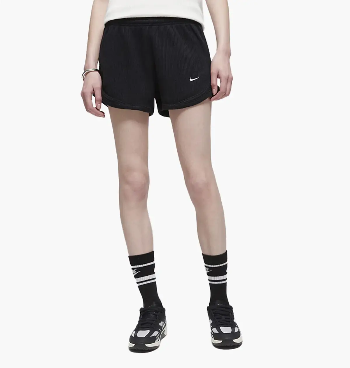 Шорти жіночі Nike Sportswear Chill Waffle Black