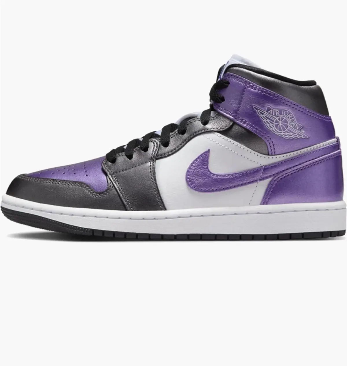 Кроссовки женские Jordan 1 Mid Se Violet/White