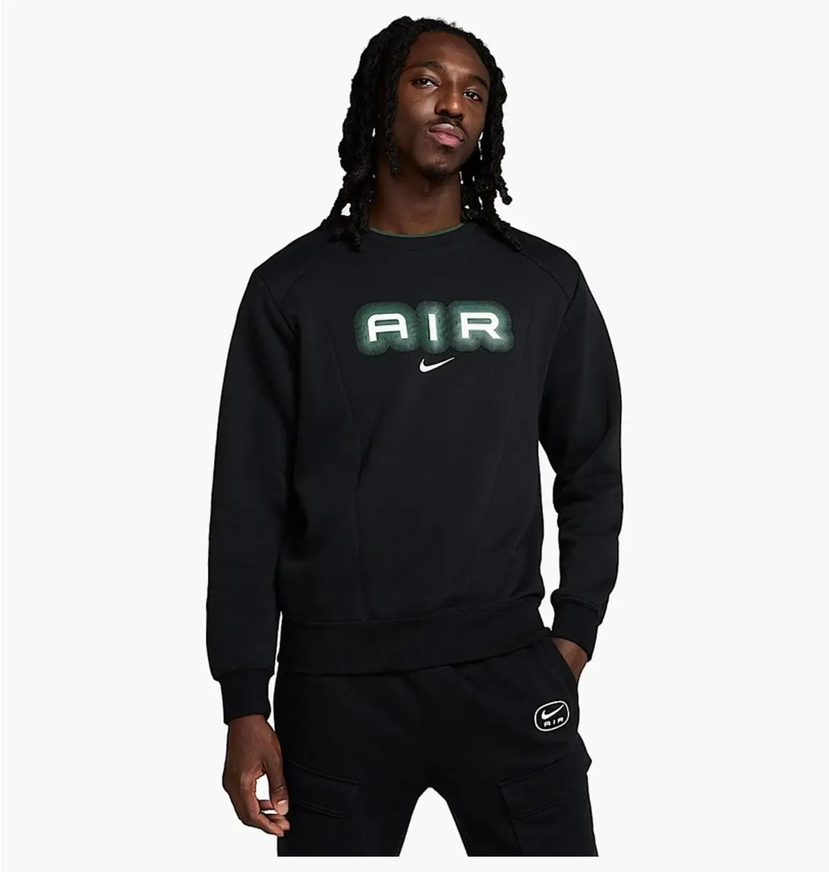 Кофта чоловіча Nike Air Mens Fleece Crew- Neck Sweatshirt Black