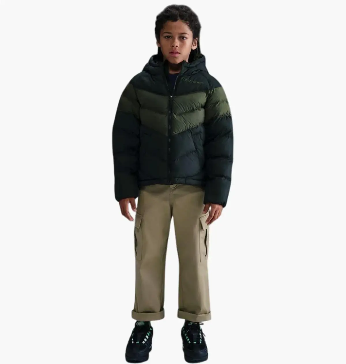 Куртка детская Nike Psg Nsw Filled Black/Olive