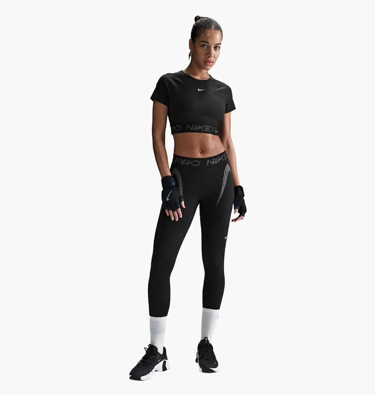 Спортивний топ жіночий Nike Np Dri-Fit Ss Crop Top Tt Gx Black