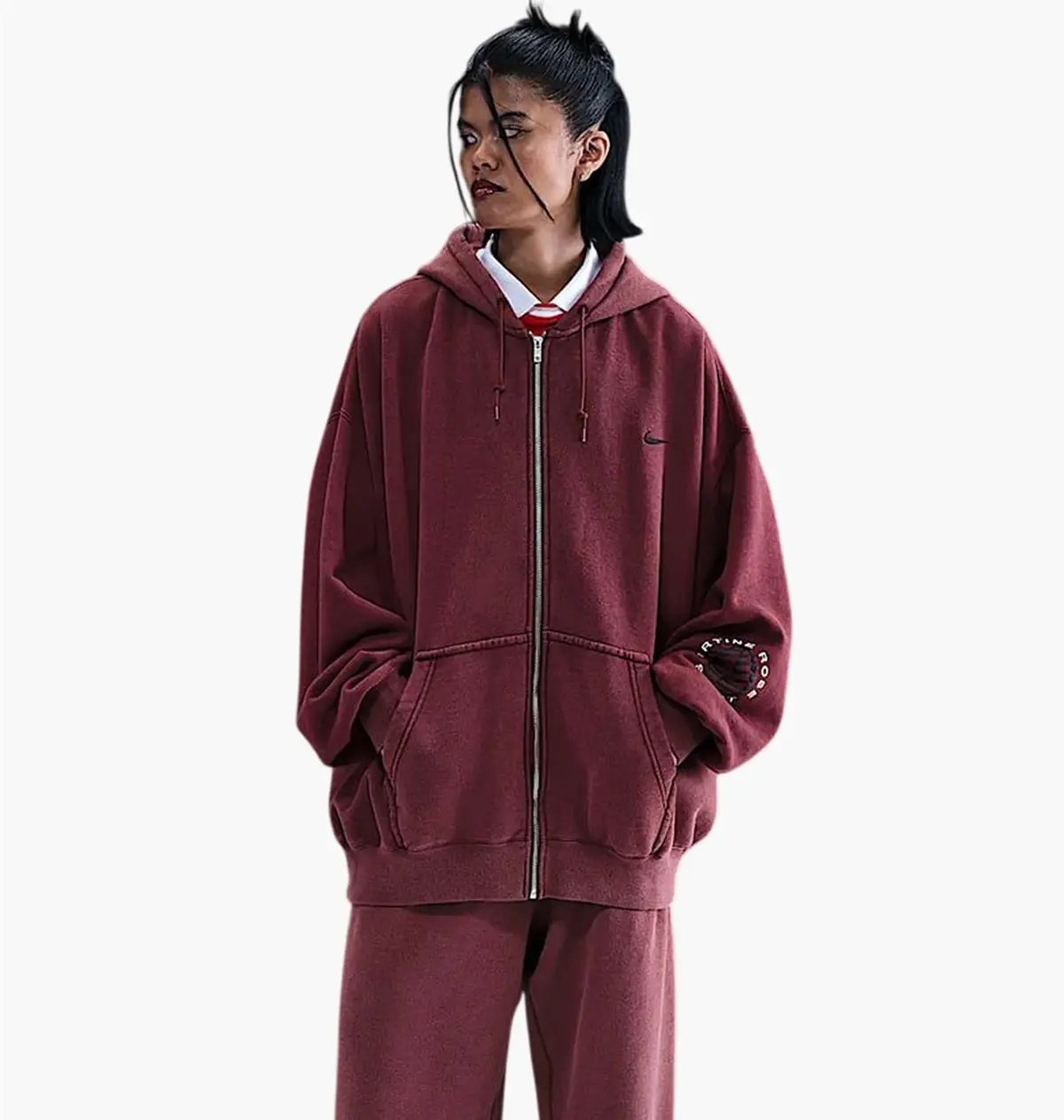 Кофта унисекс Nike Martine Rose Full-Zip Bordo
