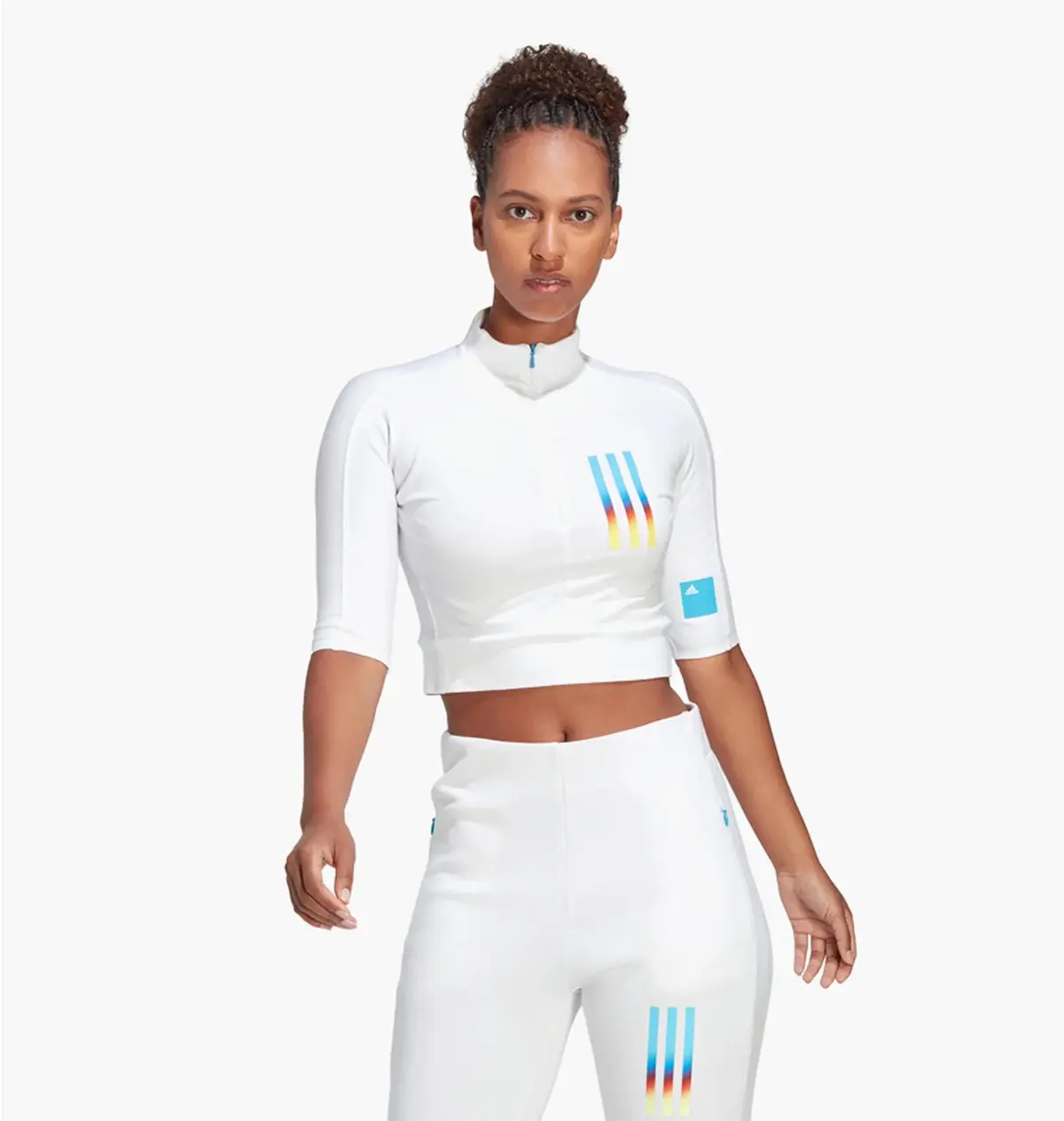 Спортивный топ женской Adidas Mission Victory Slim Fit Tee White Hn1611