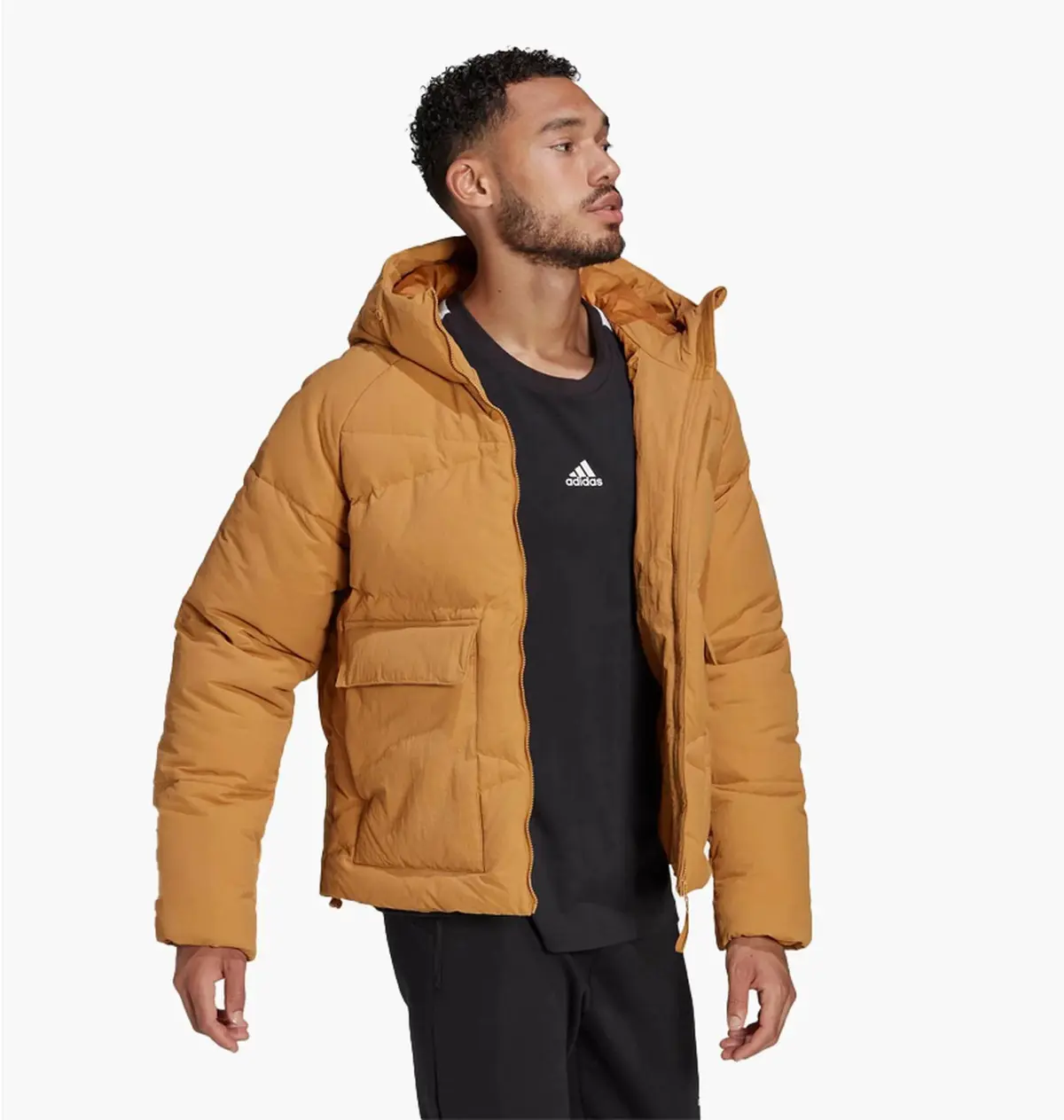 Куртка мужская Adidas Sportswear Big Baffle Down Jacket Brown Hn9932