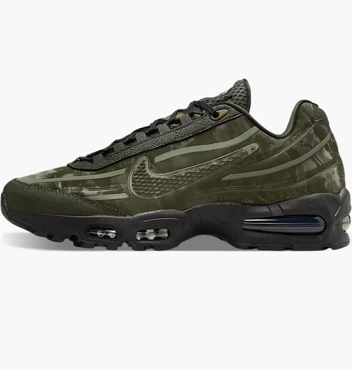 Кросівки чоловічі Nike Air Max 95 X Worksout Medium Olive And Sequoia оливкові з чорним HQ0263-300