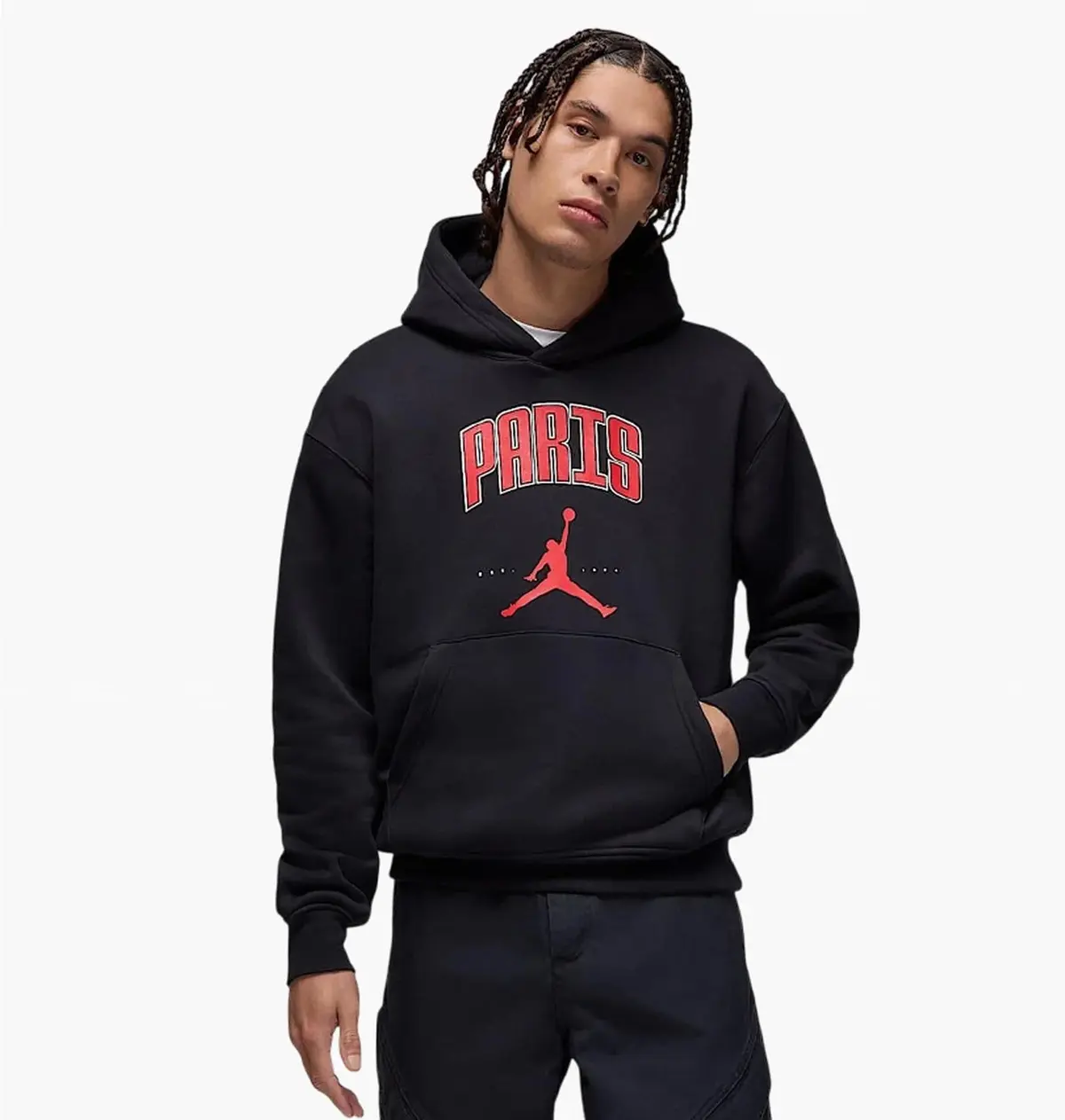 Кофта чоловіча Jordan Mens Paris Fleece Pullover Hoodie Black