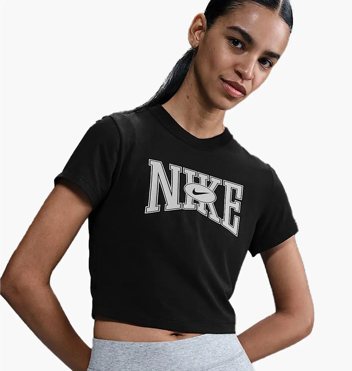 Футболка жіноча Nike Sportswear Slim Cropped T-Shirt Black
