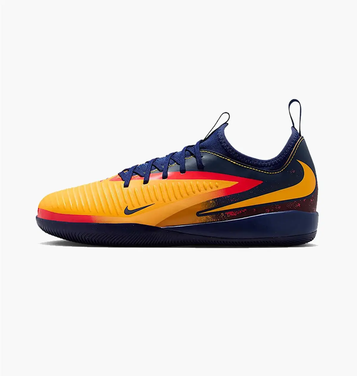 Футзалки детские Nike Phantom 6 Low Academy Erling Haaland Ic Junior Yellow/Blue