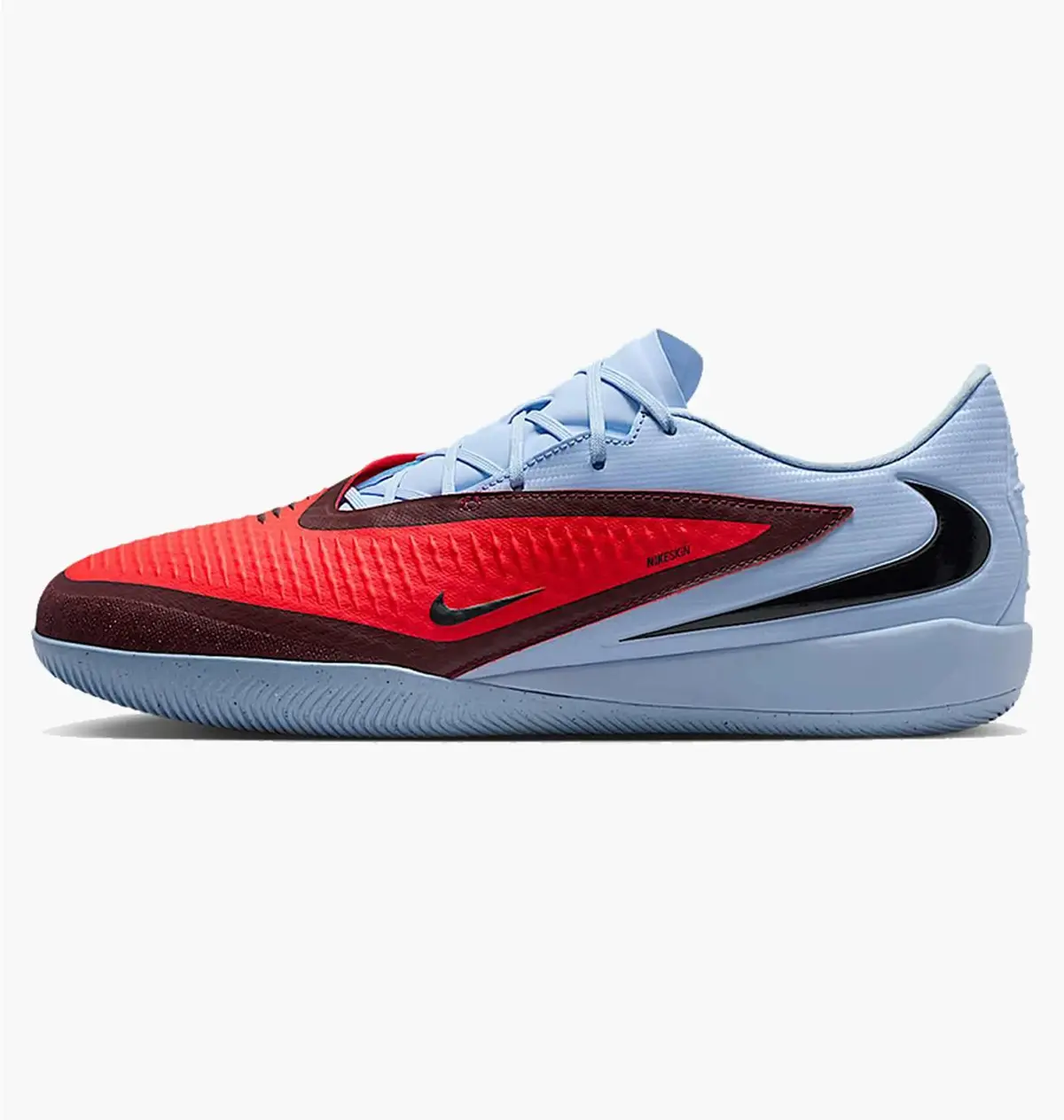 Футзалки унисекс Nike Phantom 6 Low Academy Light Blue/Red