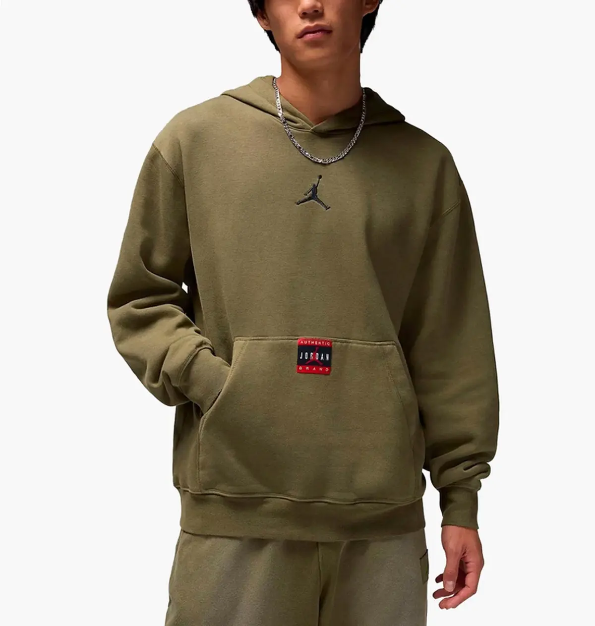 Кофта мужская Nike Brooklyn Ess Flc Olive