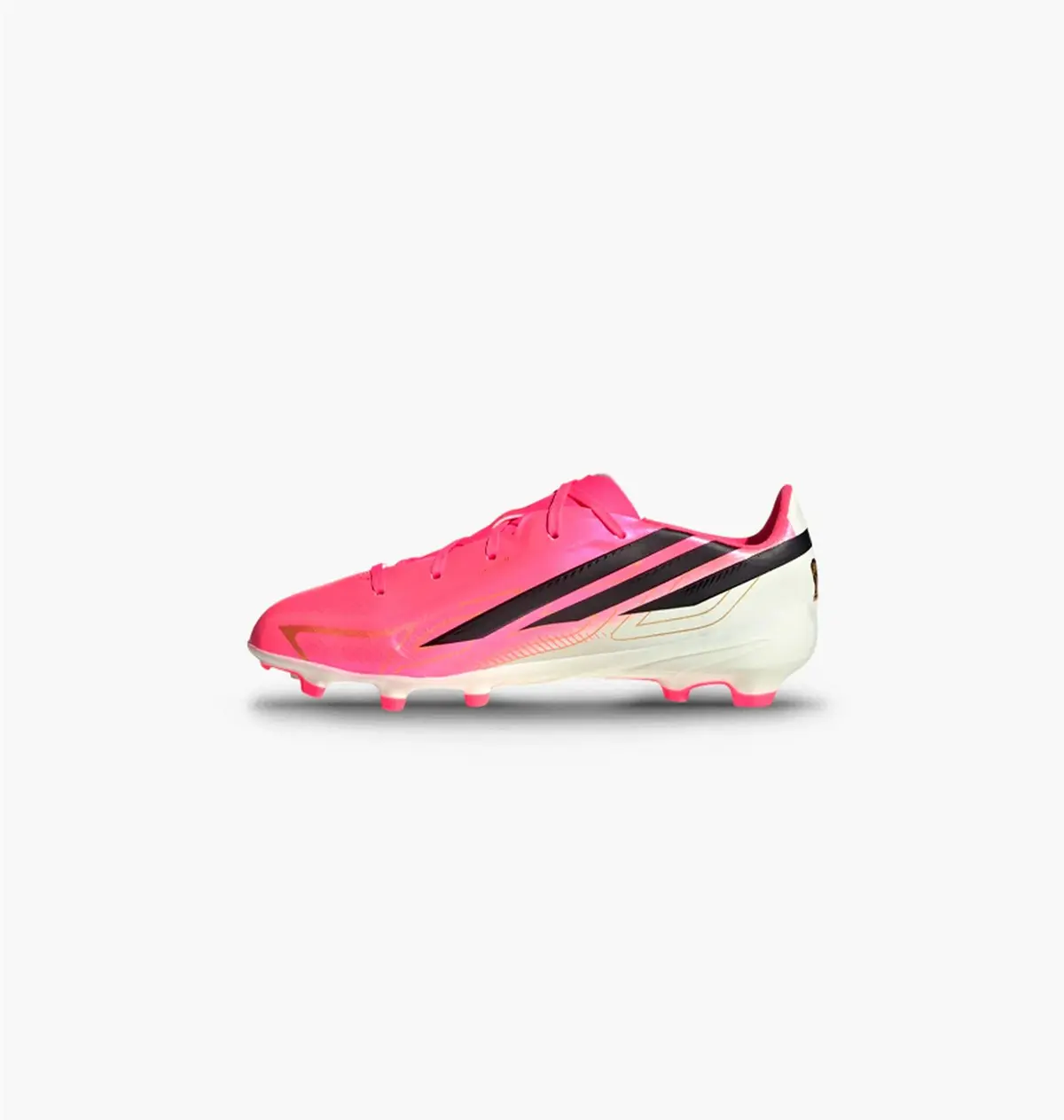 Бутсы детские Adidas F50 Hyperfast League Fg Pink/White