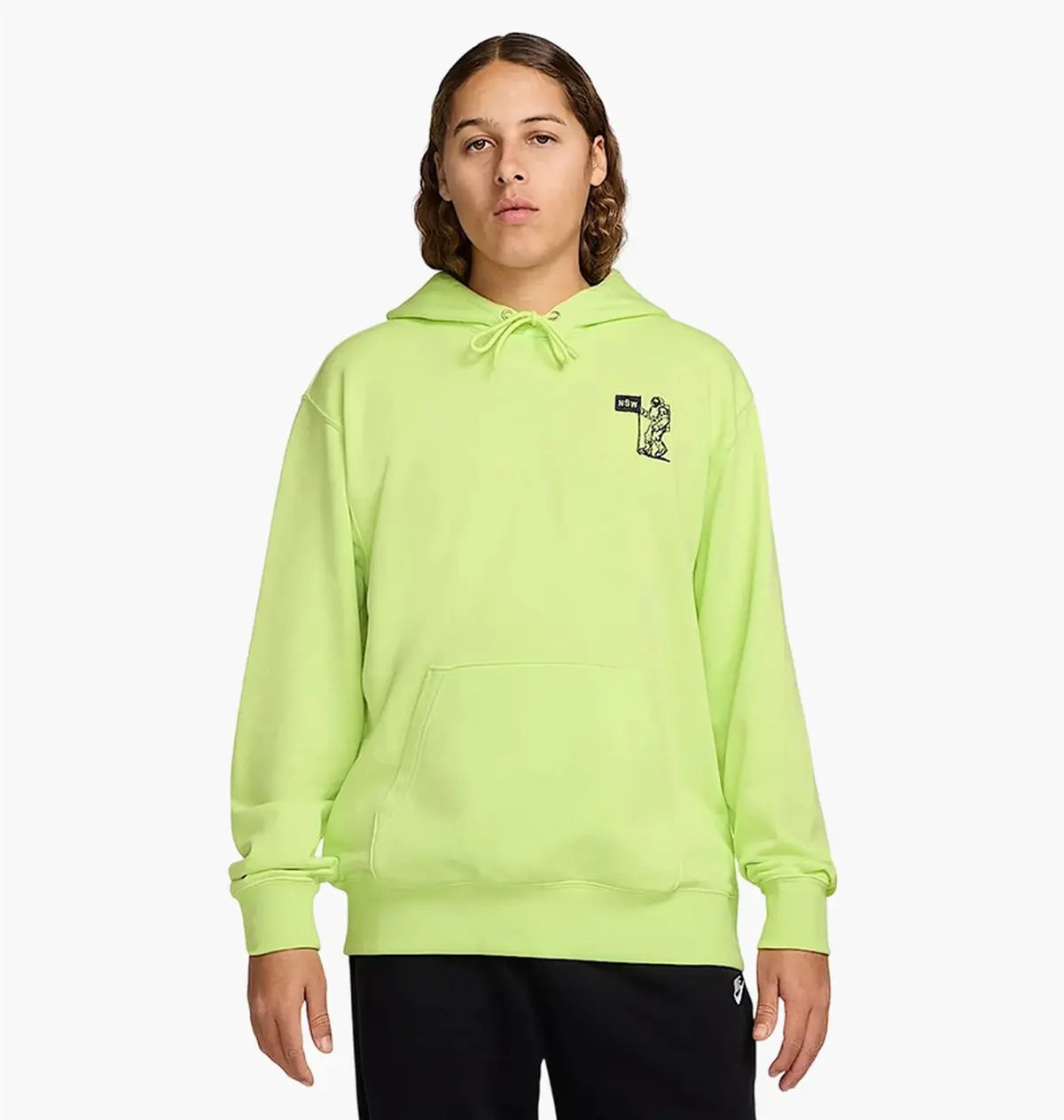Кофта чоловіча Nike Club Ft Moon Gfx Green