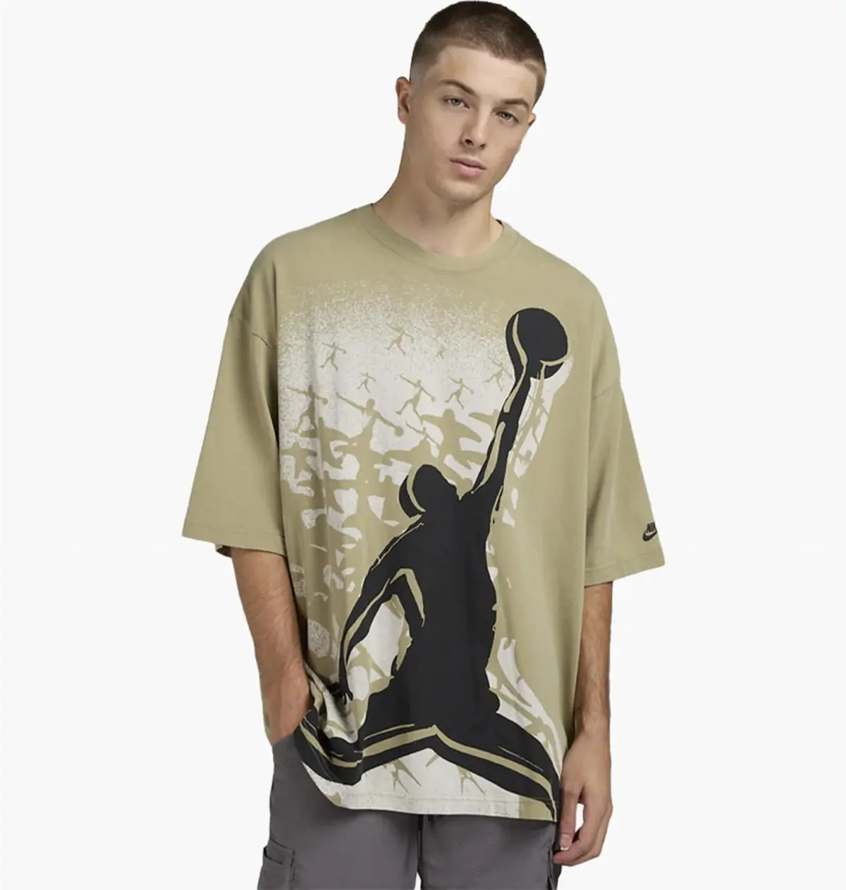 Футболка мужская Jordan Nc Reissue Olive