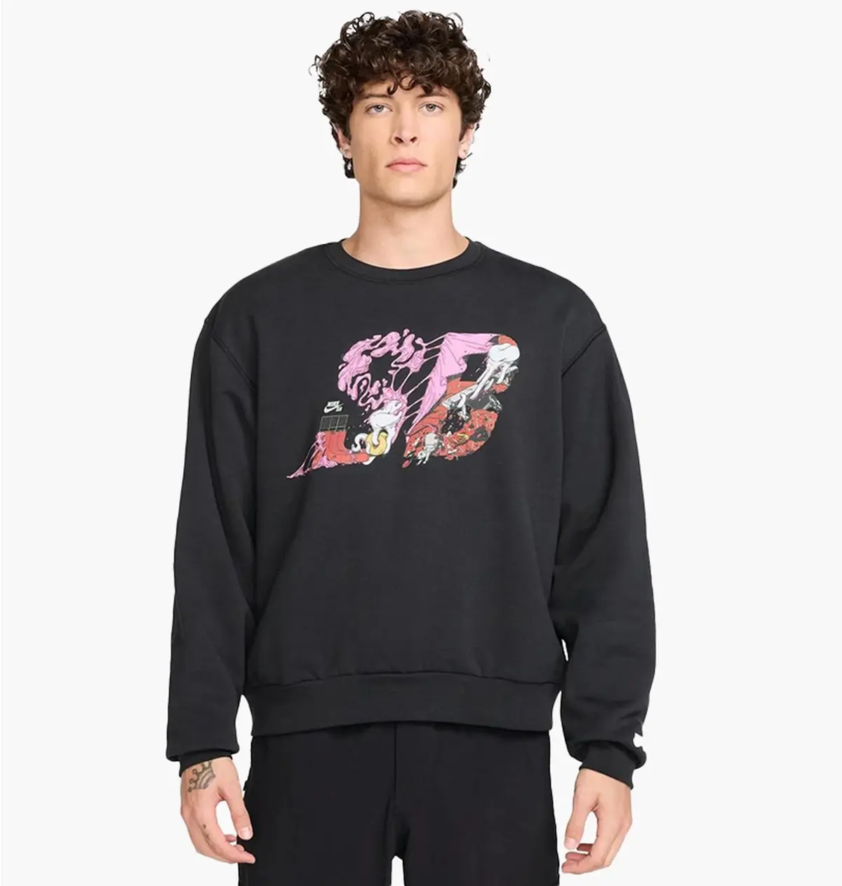 Кофта чоловіча Nike Flc Po Crew Black
