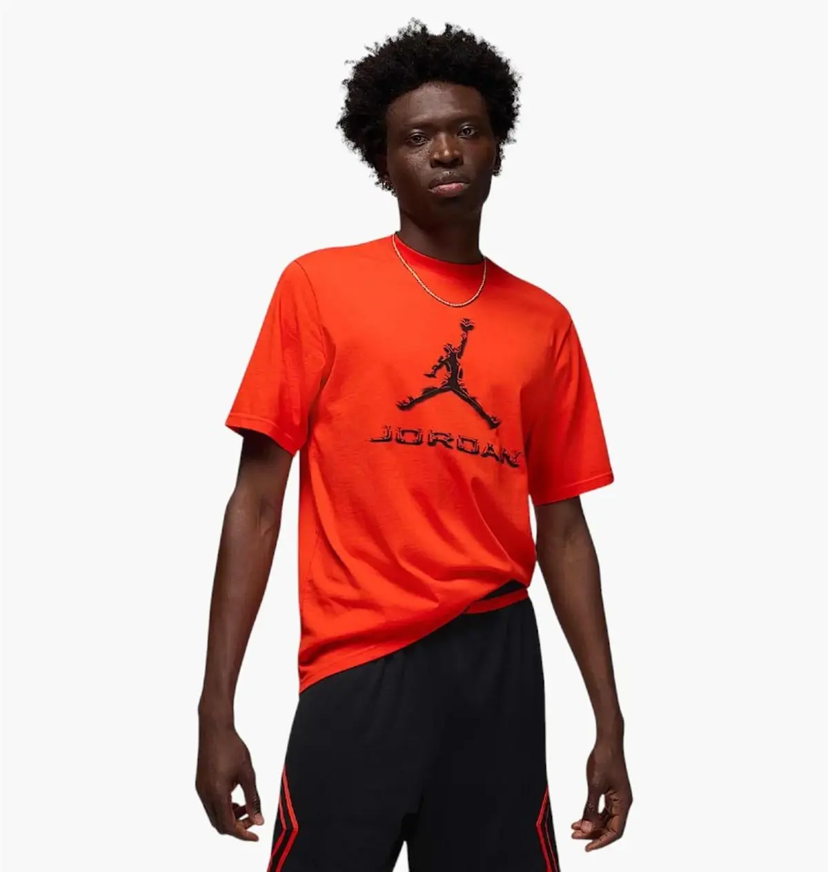 Футболка мужская Jordan Df Jd Sprt Band Ss Crew Orange