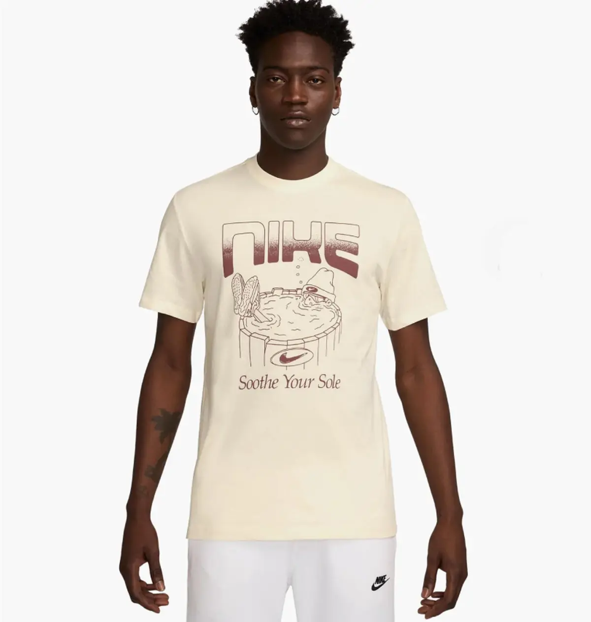 Футболка чоловіча Nike Graphics Beige