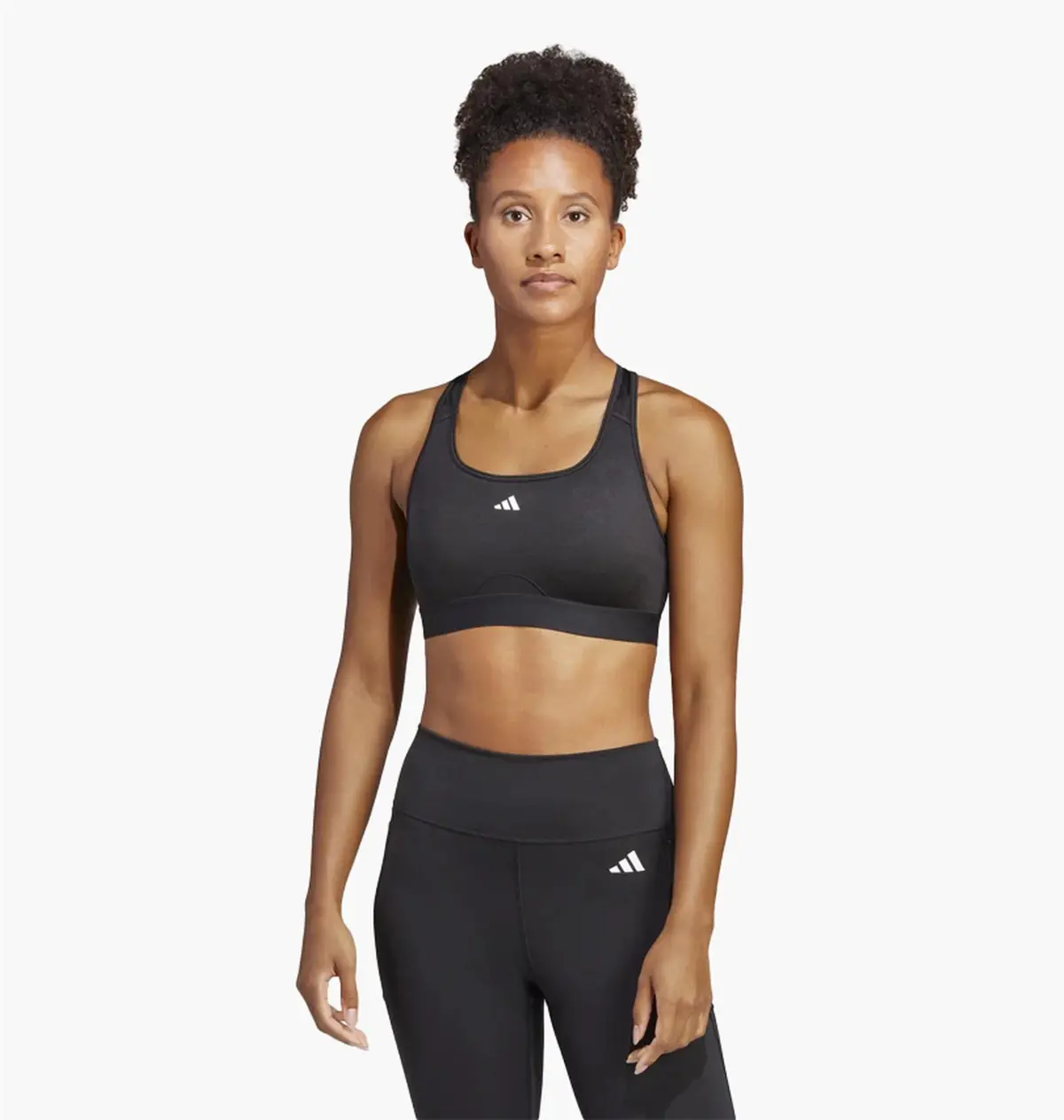 Спортивный топ женской Adidas Powerreact Training Medium-Support Bra Black