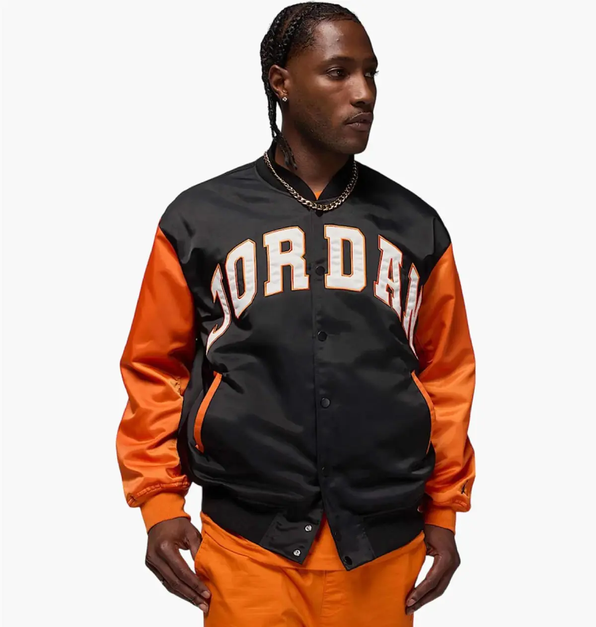 Куртка чоловіча Jordan Brooklyn Collegiate Varsity Black/Orange