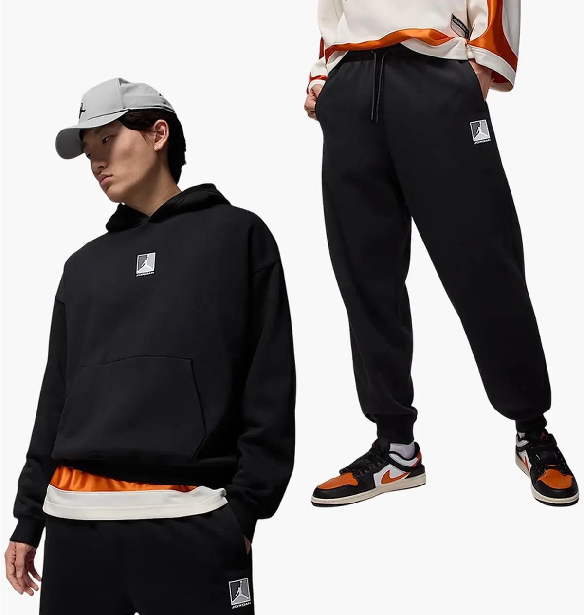 Спортивний костюм чоловічий Jordan Brooklyn Fleece чорний HV0544-010_HV0546-010