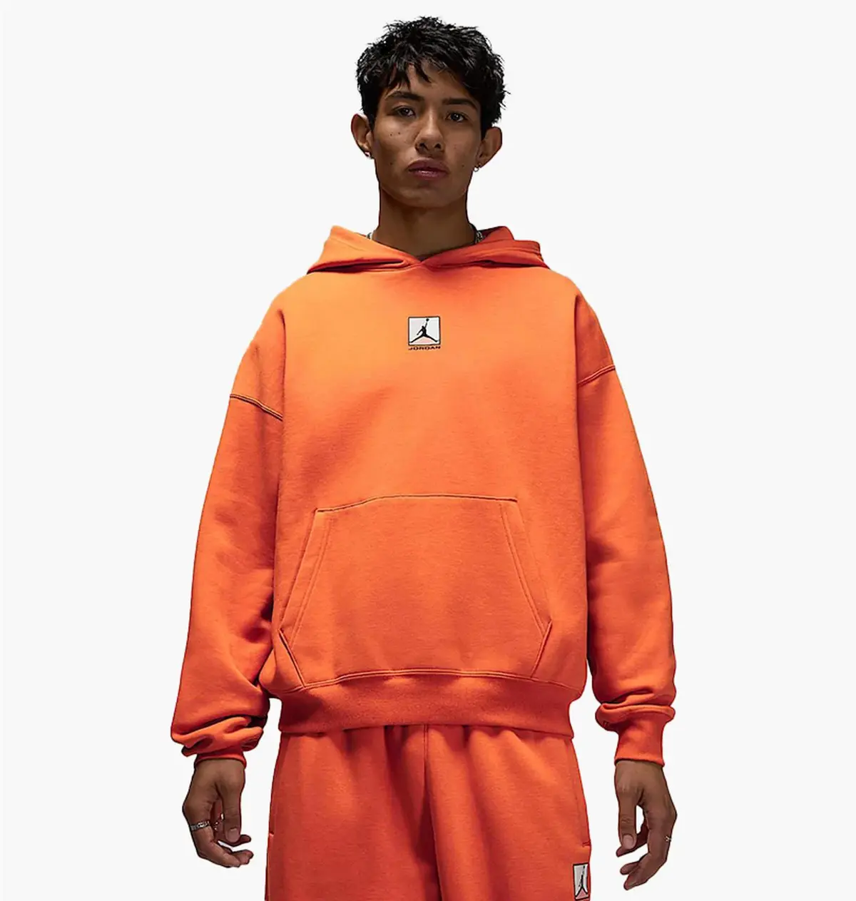 Кофта чоловіча Jordan Brooklyn Fleece Mens Graphic Pullover Hoodie Orange
