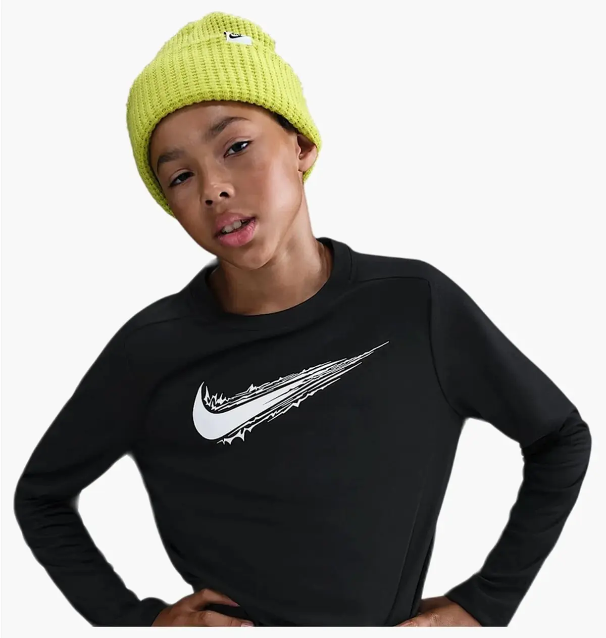 Свитер детской Nike Dri- F I T Long- Sleeve Top Black