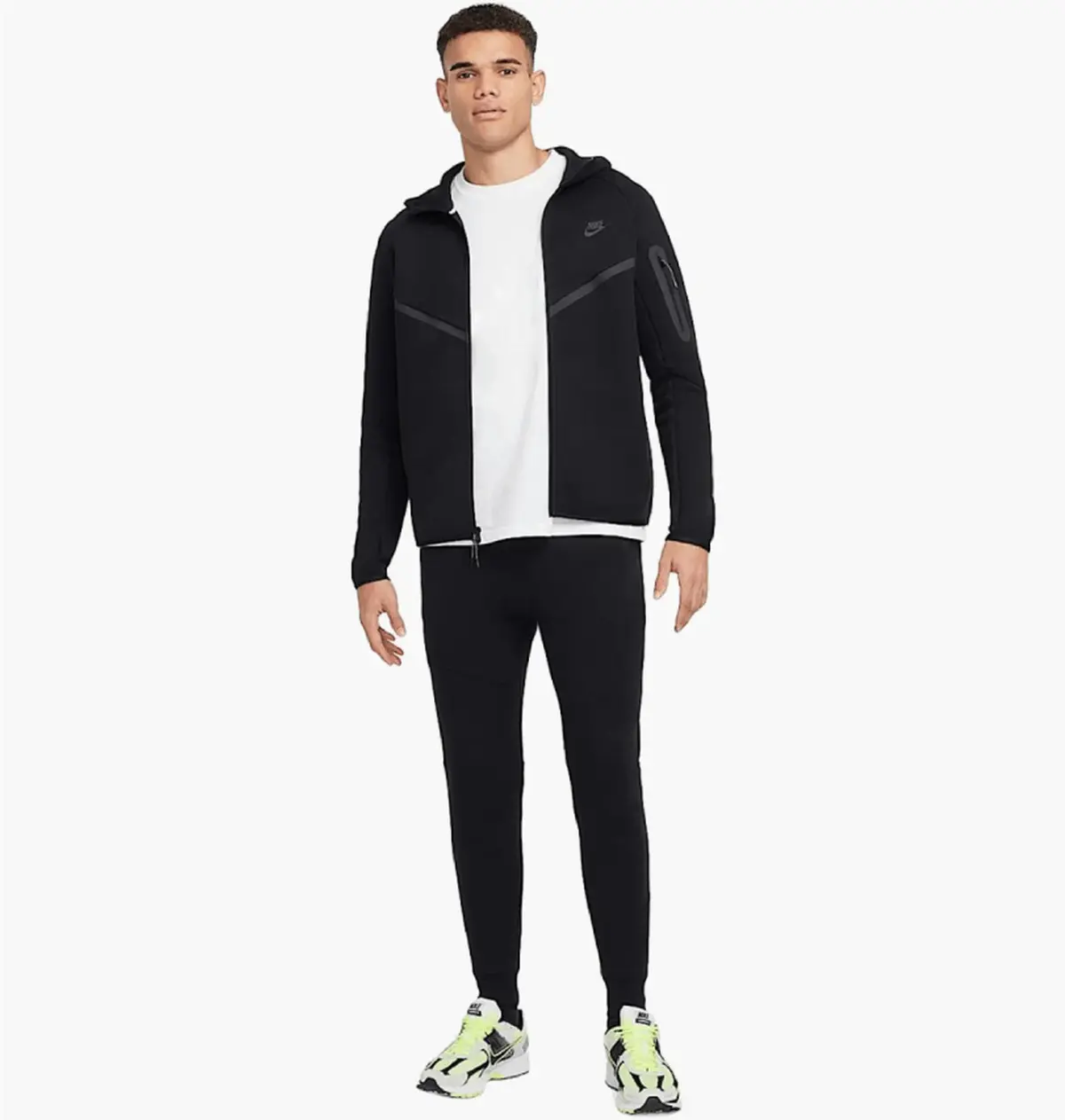 Спортивный костюм мужской Nike Tch Flc Fz Wr черный HV0949-010_HV0959-010