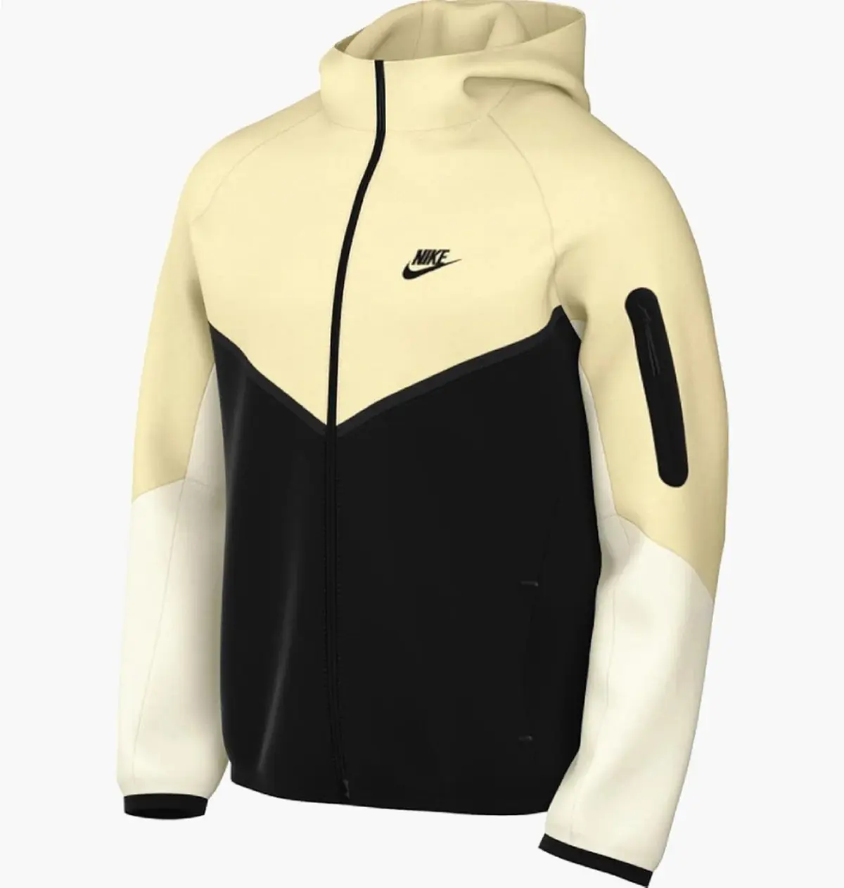 Кофта чоловіча Nike Sportswear Tech Fleece Windrunner Beige/Black