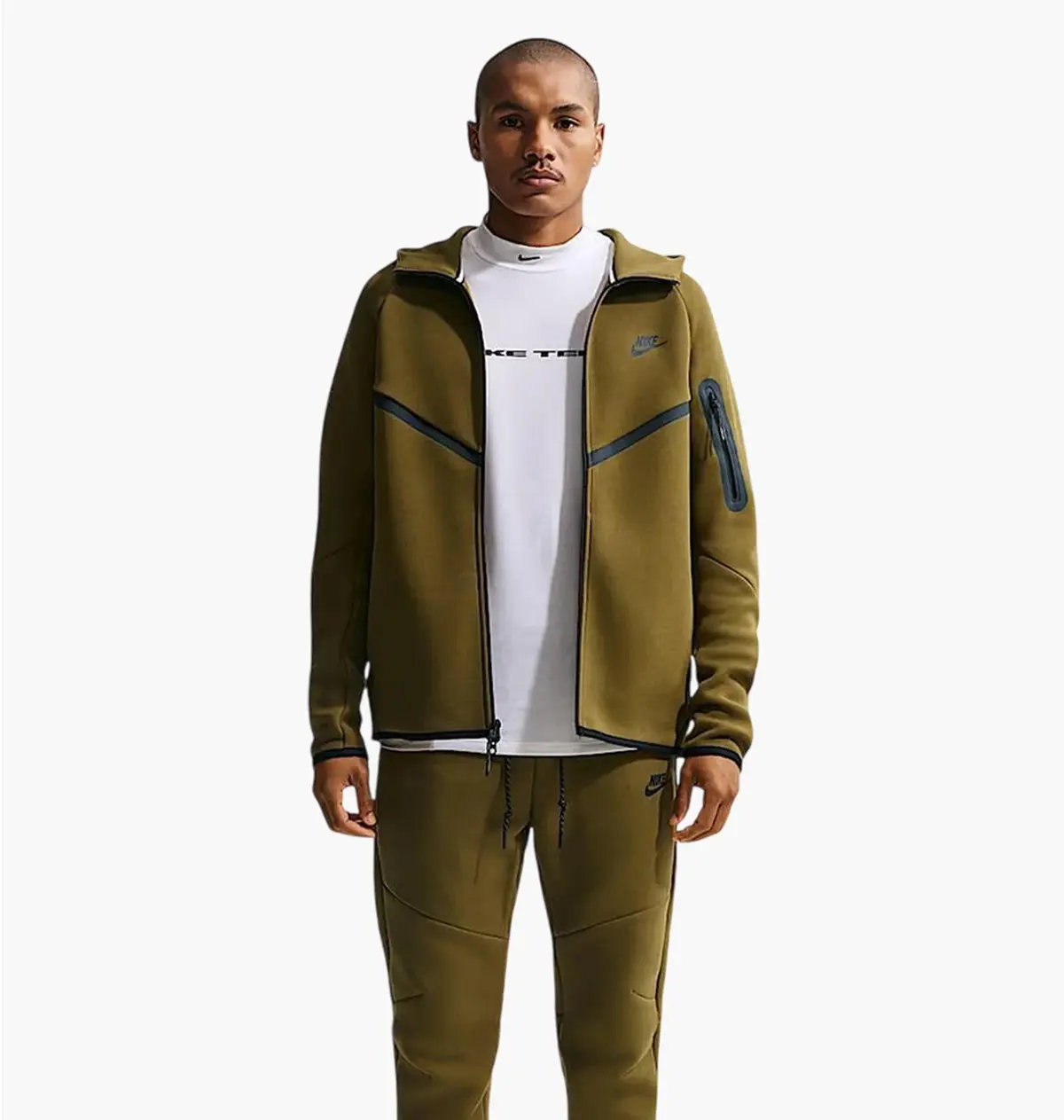 Кофта чоловіча Nike Tech Fleece Fz Wr Olive