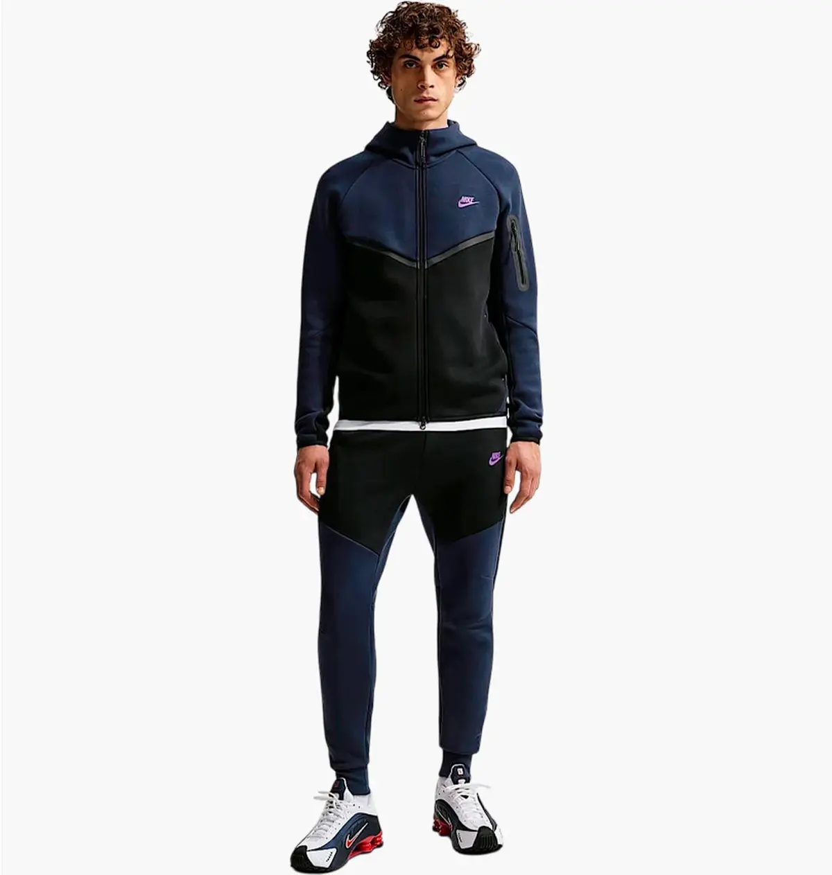 Кофта чоловіча Nike Tech Windrunner Black/Blue