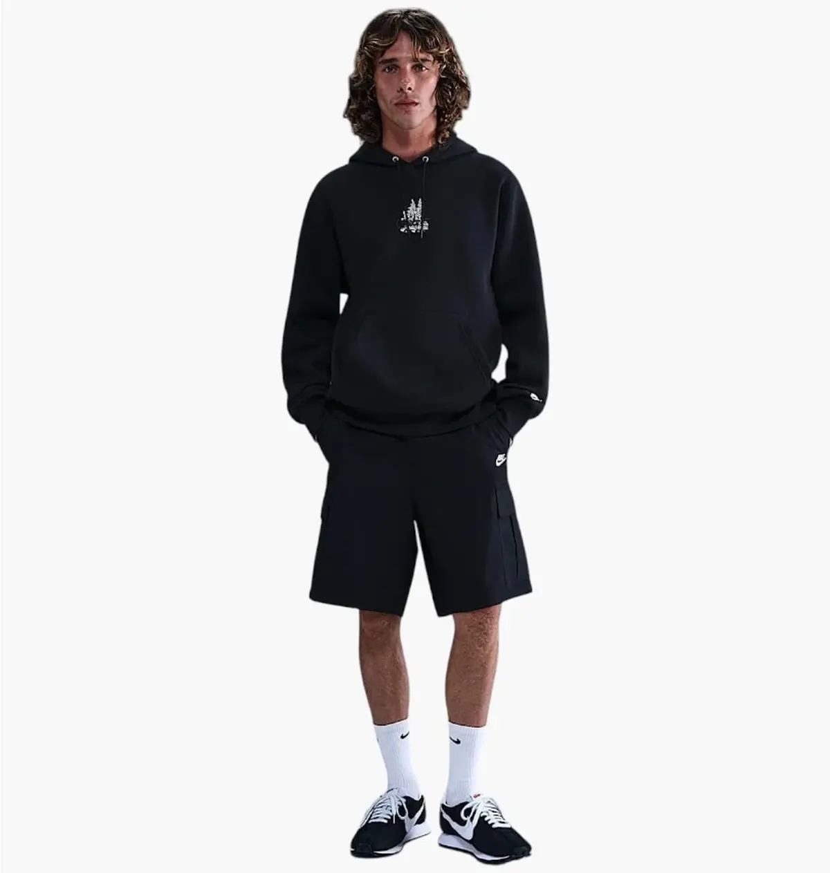 Кофта чоловіча Nike Club Run Reiss Black