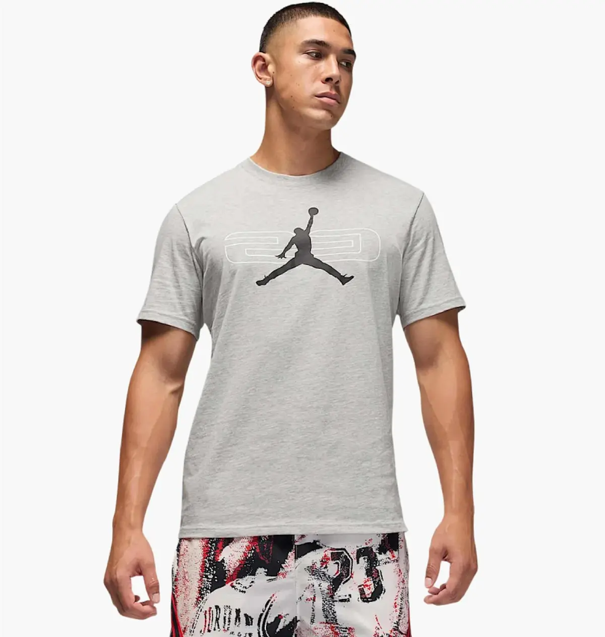 Футболка мужская Jordan Df Sprt 23Ss Grey