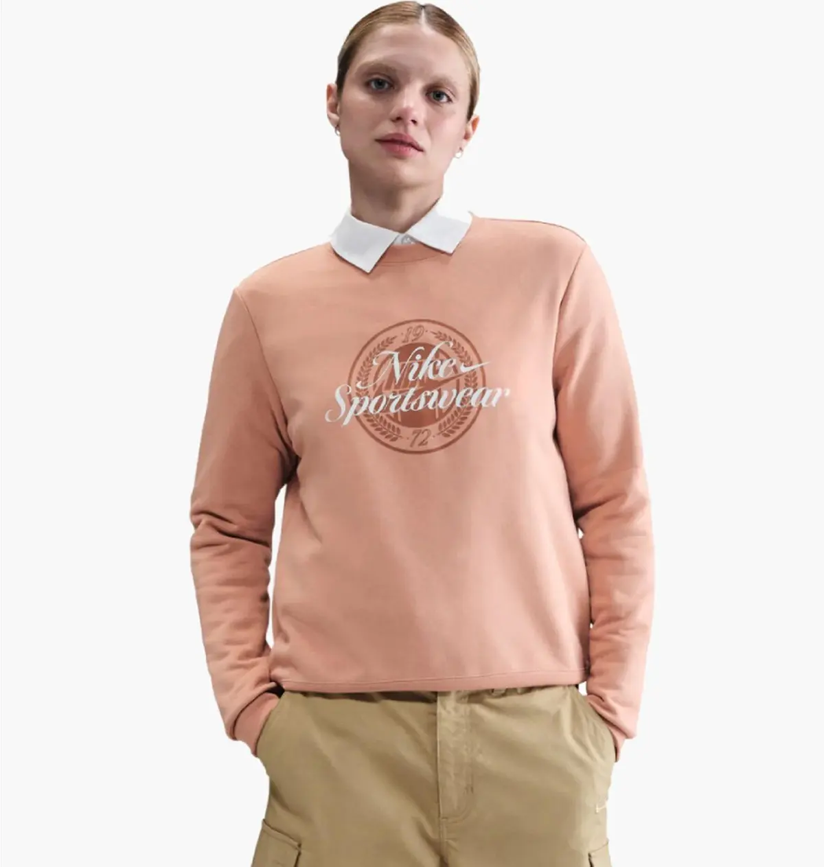 Кофта женские Nike Sportswear Club Fleece Peach