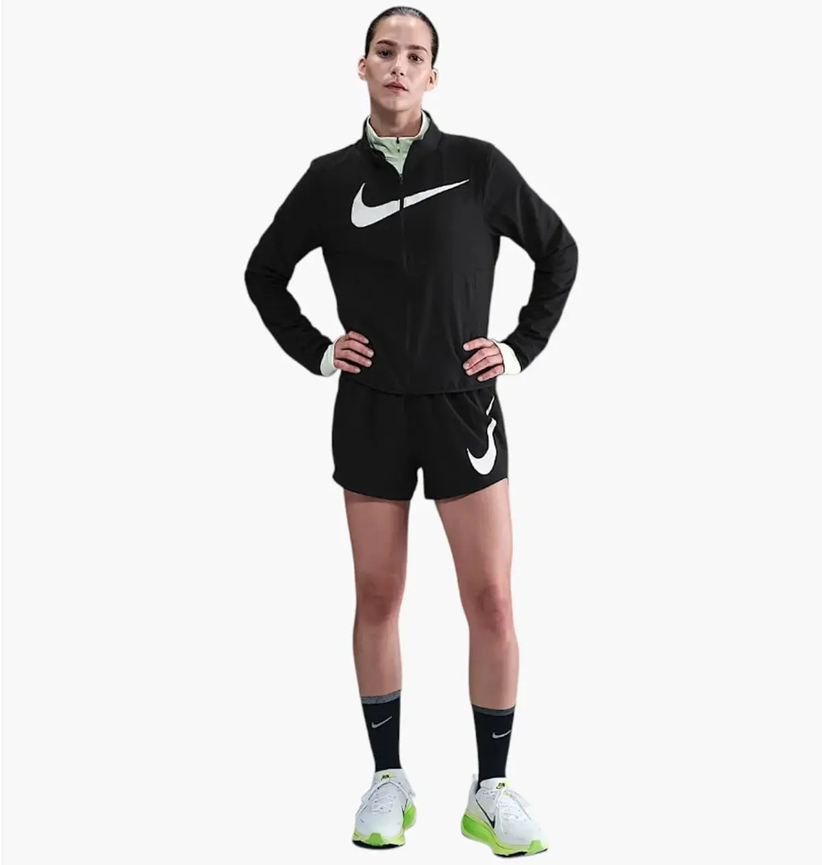 Ветровка женская Nike Tempo Swoosh Run Black