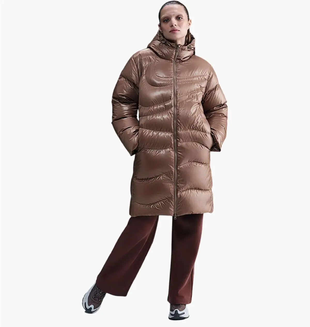 Куртка жіноча Nike Nsw Tf Dwn Swsh Parka Brown