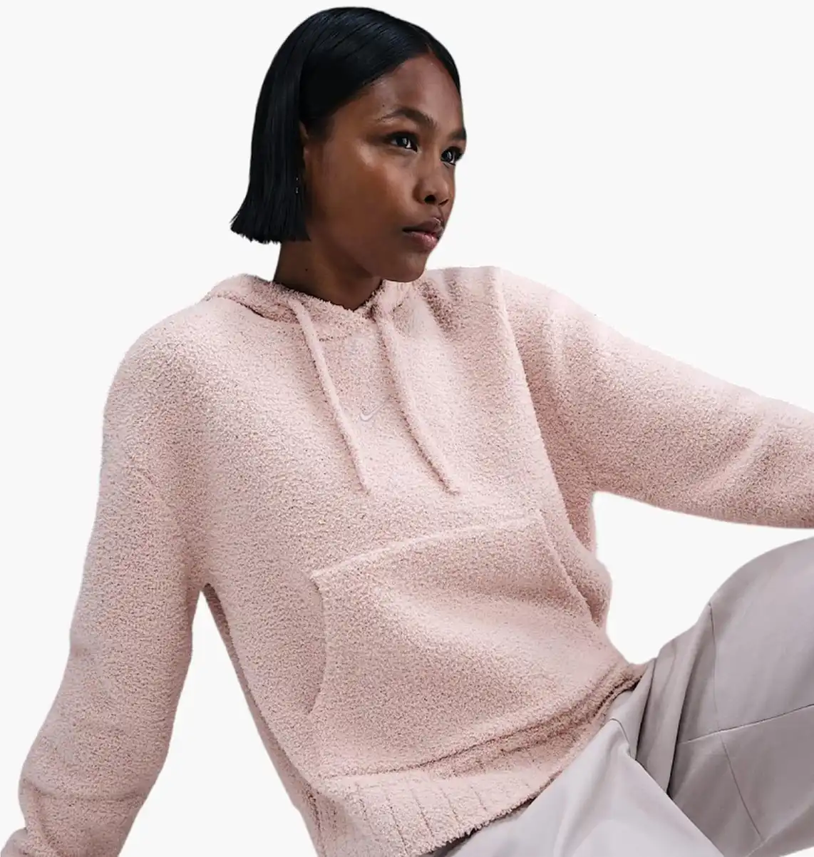 Кофта женские Nike Sportswear Phoenix Cosy Boucle Pink