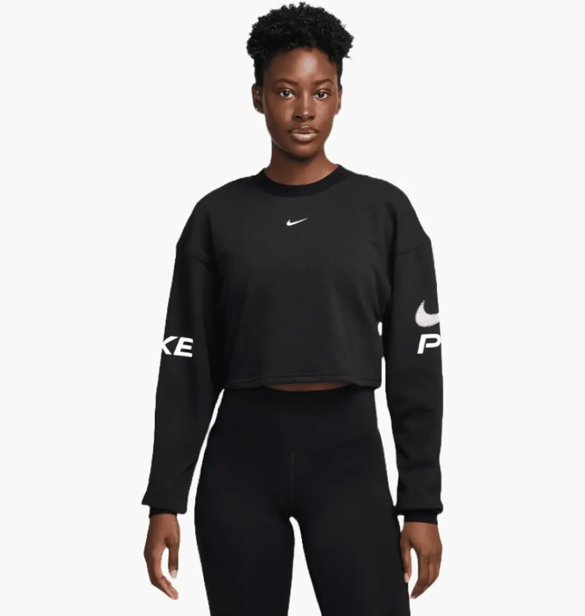 Кофта женские Nike Flc Crew Tt Hrx Black
