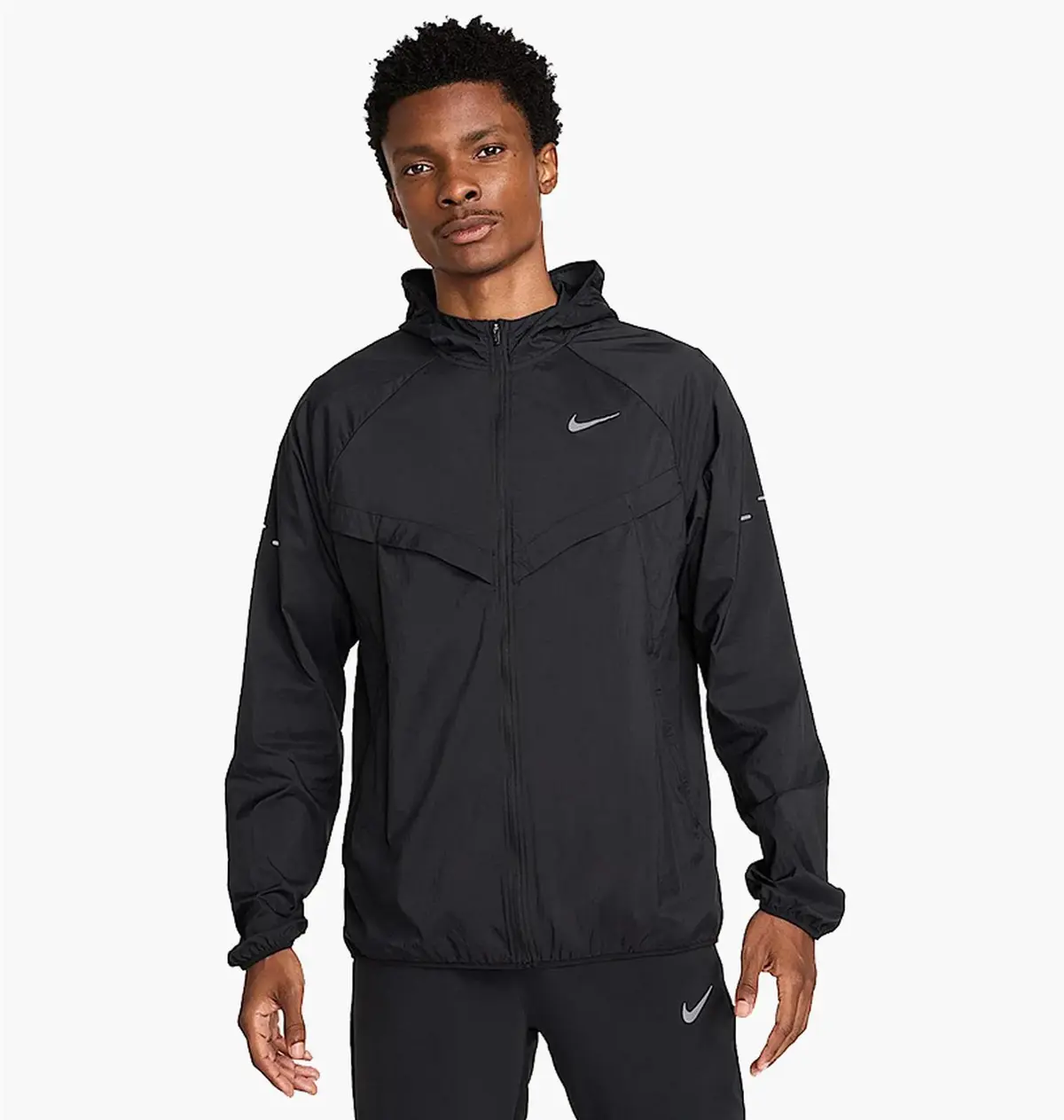 Куртка мужская Nike Stride Mens Repel U V Running Jacket Black