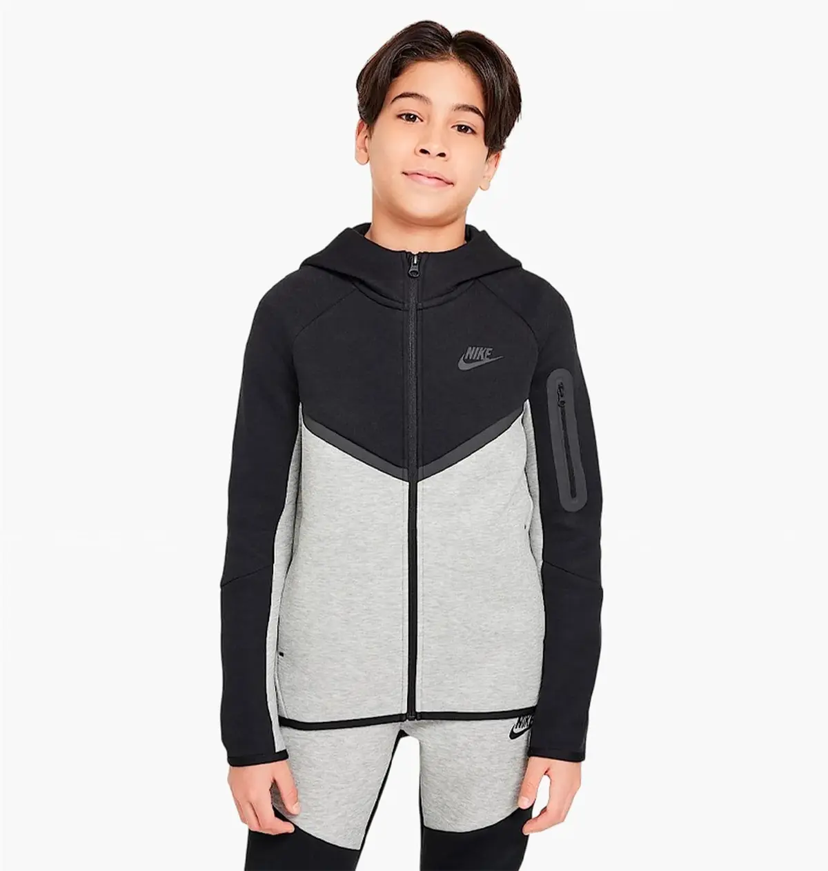 Свитер детской Nike Tech Fleece Grey/Black
