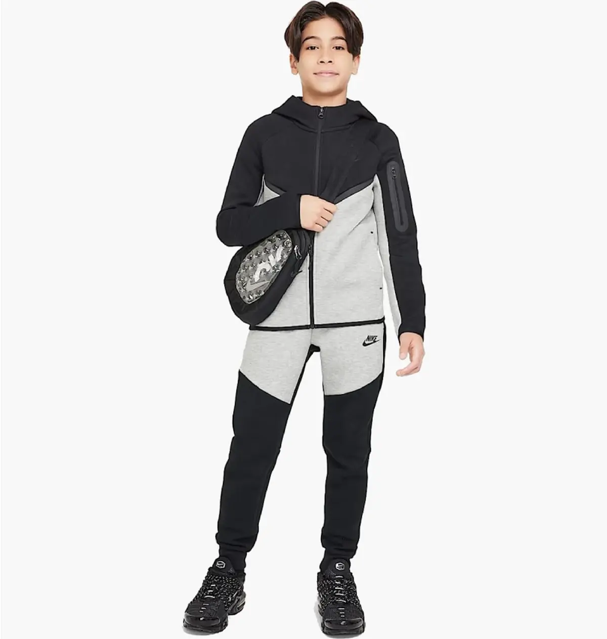 Спортивный костюм детской Nike Sportswear Tech Fleece Black/Grey
