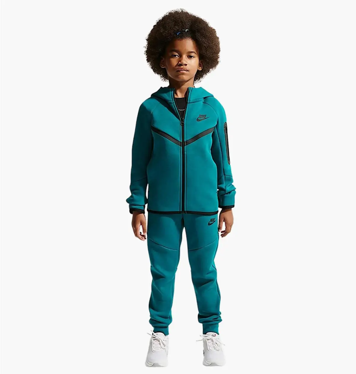 Свитер детской Nike Boys Sportswear Tech Fleece Full-Zip Hoodie Green