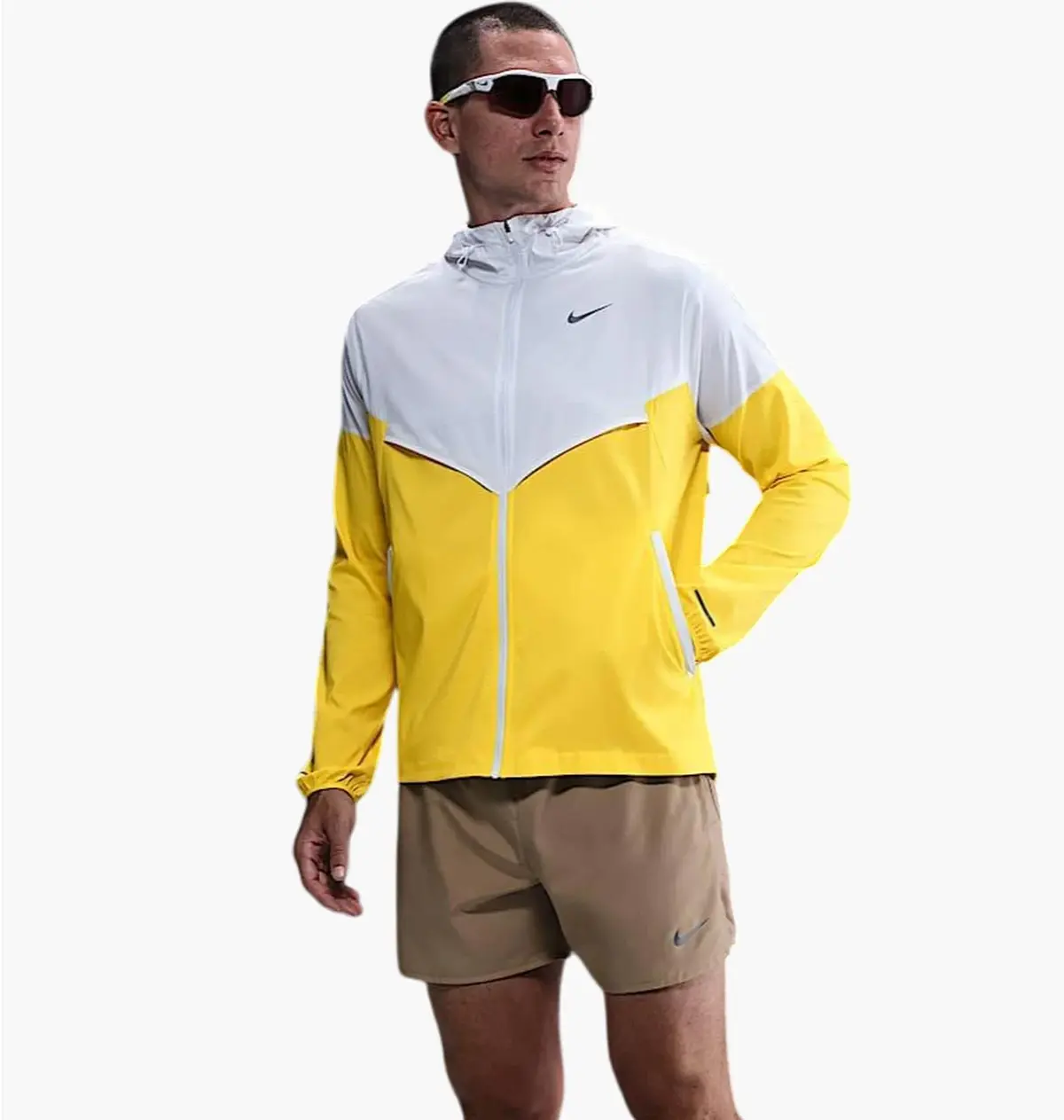 Вітровка чоловіча Nike Running White/Yellow
