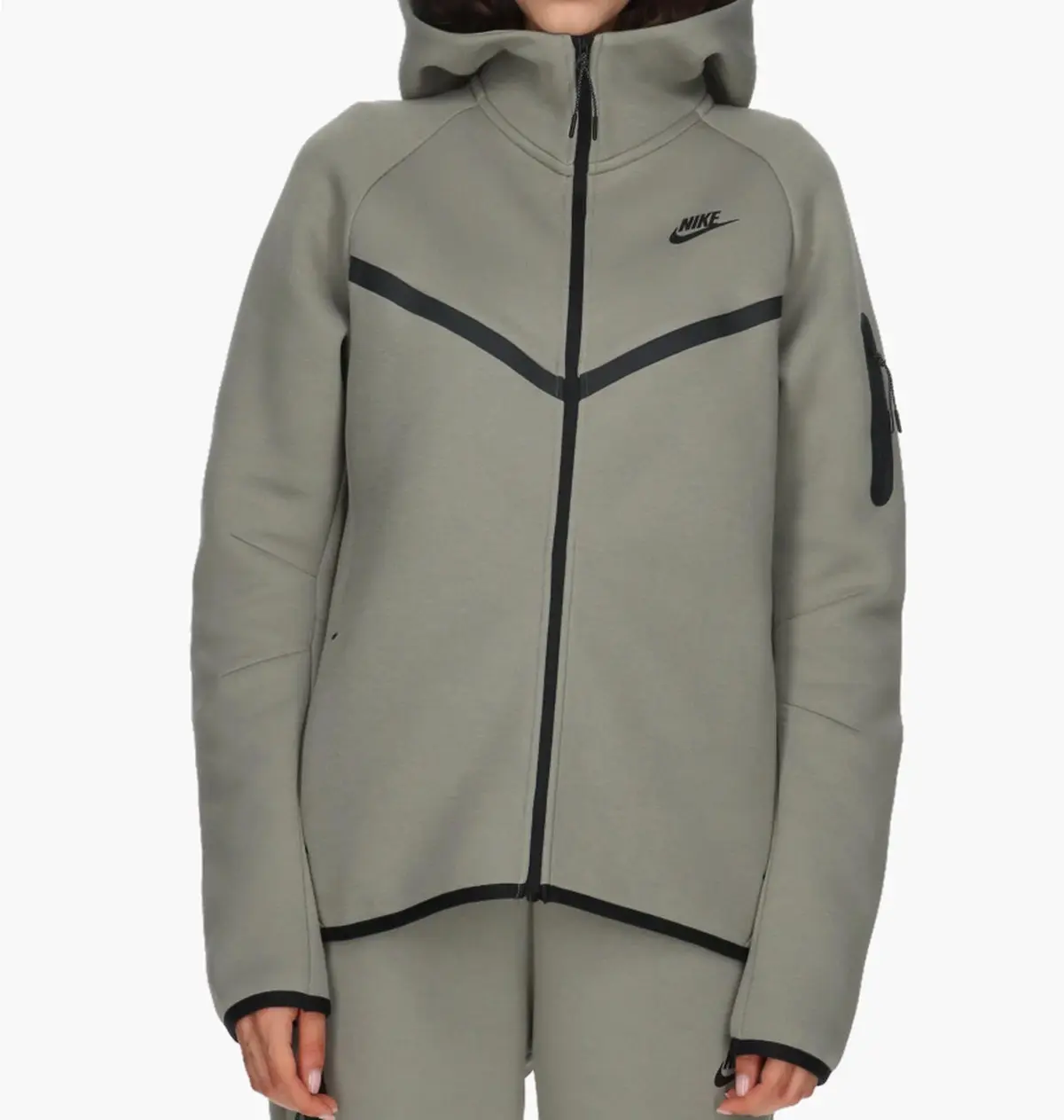 Кофта женские Nike Sportswear Windrunner Tech Fleece Olive