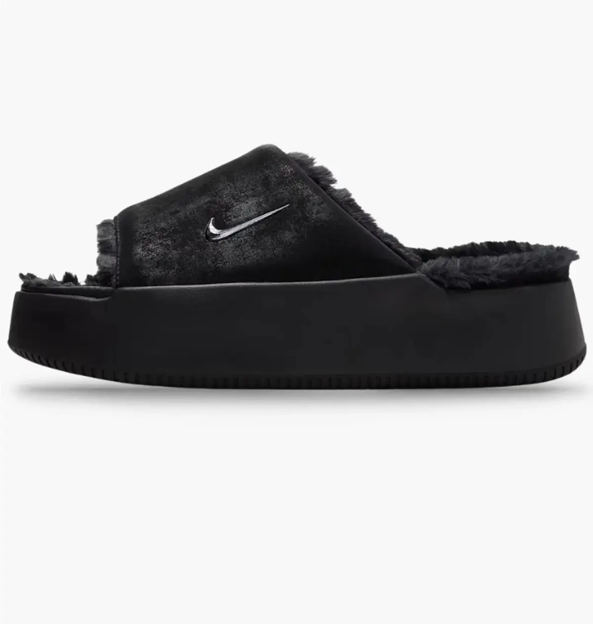 Тапочки жіночі Nike Calm Elevation Fur Black