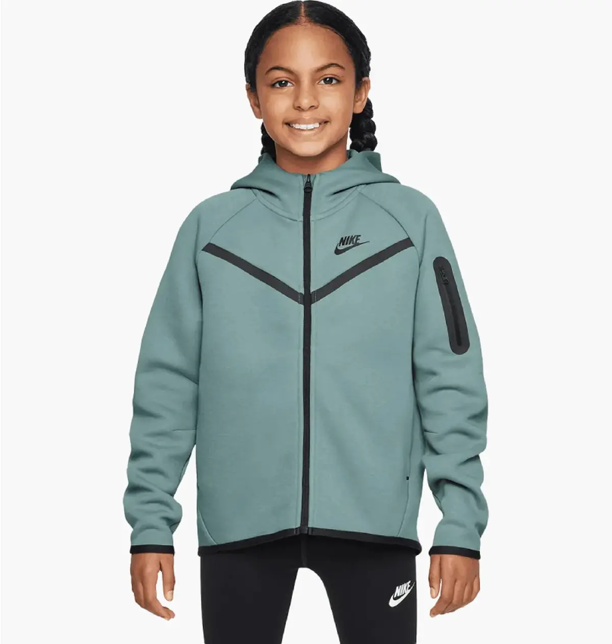 Светр дитячий Nike Sportswear Tech Fleece Turquoise
