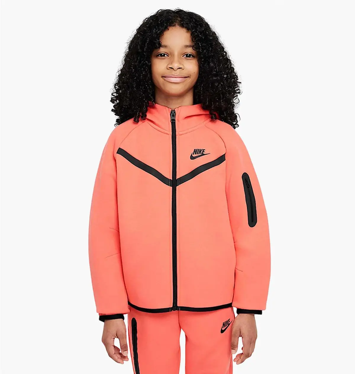 Светр дитячий Nike Tech Fleece Hd Fz Ls Peach